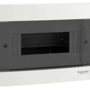 EASY9 ROZDZIELNIA PLASTIKOWA PT 8M 1X 8M N+PE 170X215X96.5 IP40 IK07 DRZWI DYMNE BIAŁY