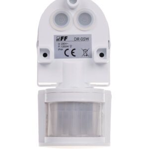DR-05W WHITE MOTION SENSOR NT WALL 180° 5-12M 10S-10MIN IP44 230V AC