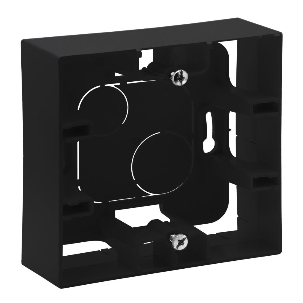 Box Nt NILOE STEP BLACK Surface Box 1X - Legrand Poland