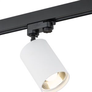 BERGEN BIAŁY/ CZARNY OPRAWA SYSTEMOWA SPOT 1X E27/ 15W IP20 STAL LAKIEROWANA/ TWORZYWO