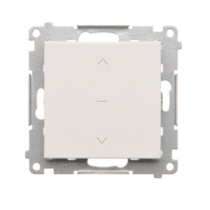 SIMON 55 WHITE MATT MODULE BLIND BUTTON SPRING CLIPS 10A 250V