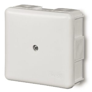 PUSZKA INSTALACYJNA NT 86X86X39 IP55 6 DŁAWIKÓW BIAŁY EP-LUX