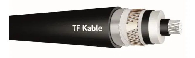 XRUHAKXS NA2XS(FL)2Y 1X120/50 RM CZARNY KABEL AL 12/20KV KL.2 Z ŻYŁĄ POWROTNĄ KONCENTRYCZNĄ CU IEC