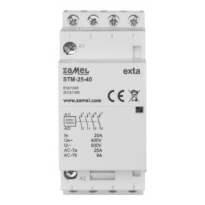 STM-25-40 MODULAR CONTACTOR 25A 4XNO 230V AC IP20 EXTA