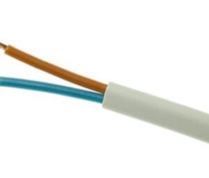 H03VVH2-F OMYP 2X 1.0 BIAŁY PRZEWÓD MIESZKANIOWY PŁASKI MIĘKKI 300/300V