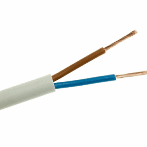 H03VV-F OMY 2X 1.5 BIAŁY PRZEWÓD MIESZKANIOWY OKRĄGŁY MIĘKKI 300/300V