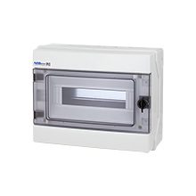 RH-12 PLASTIC DISTRIBUTION BOX NT 12M 1X 12M N+PE IP65 IK07 260X330X138 SMOKE DOOR WHITE NEOSERIES