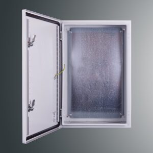 PSH OBUDOWA HERMETYCZNA METALOWA NT  600X400X250 DRZWI PEŁNE Z PŁYTĄ IP65 IK10 SZARY PROFIT SYSTEM