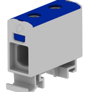 RAIL CONNECTOR THROUGH 1X AL/CU 1.5-16.0MM2 1000V AC/ 1500V DC UNIVERSAL TERMINAL BLUE