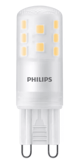 COREPRO LED BULB CAPSULE 3.7W/ 40W G9 230V FROSTED 827 WW 2700K 470LM