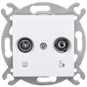 KARRE MODUŁ BIAŁY GNIAZDO RTV KOŃCOWE