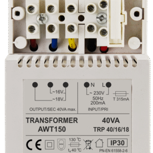 TRP 40/16/18 TRANSFORMATOR 72X115X70 S= 40VA 16V/2.2A; 18V/2A