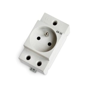 GN-35 GNIAZDO 1-FAZ Z/U 16A 230V AC IP20 NA SZYNĘ TS35