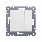LUMINA SOUL/ INTENSE/ PASSION MODUŁ BIAŁY ŁĄCZNIK 3X ZACISKI ŚRUBOWE 10AX 250V