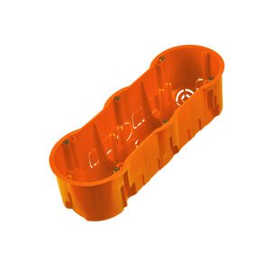 PK 60 PUSZKA INSTALACYJNA PT 3X FI60 GŁĘBOKA Z WKRĘTAMI POMARAŃCZOWY