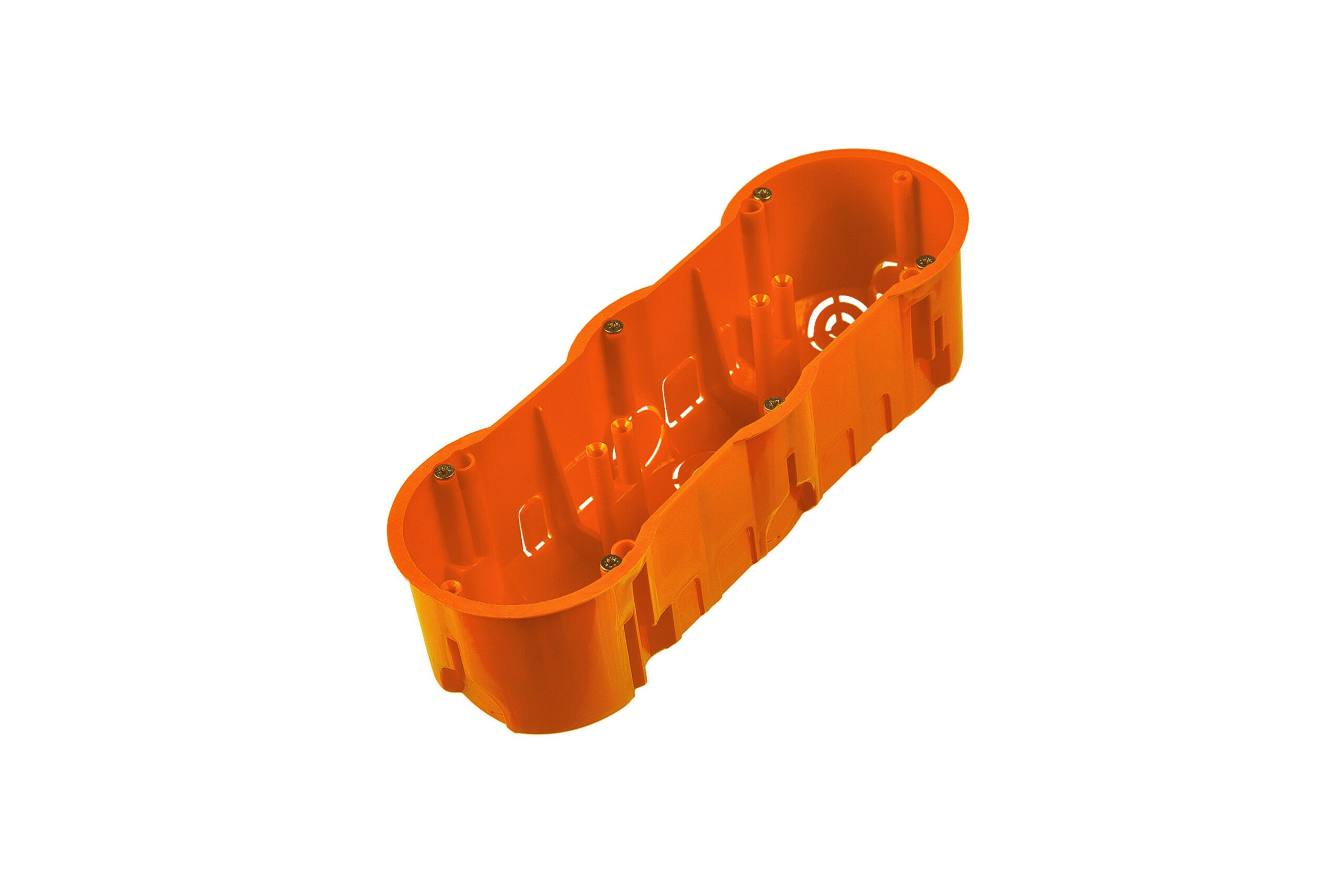 PK 60 PUSZKA INSTALACYJNA PT 3X FI60 GŁĘBOKA Z WKRĘTAMI POMARAŃCZOWY