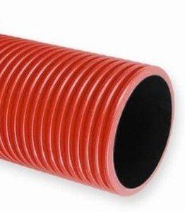QRK160-25 FLEX CZERWONY RURA OSŁONOWA KARBOWANA DWUWARSTWOWA ZIEMNA HDPE FI160/138 450N/5CM