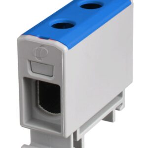 RAIL CONNECTOR THROUGH 1X AL/CU 1.5-50.0MM2 1000V AC/ 1500V DC UNIVERSAL TERMINAL BLUE