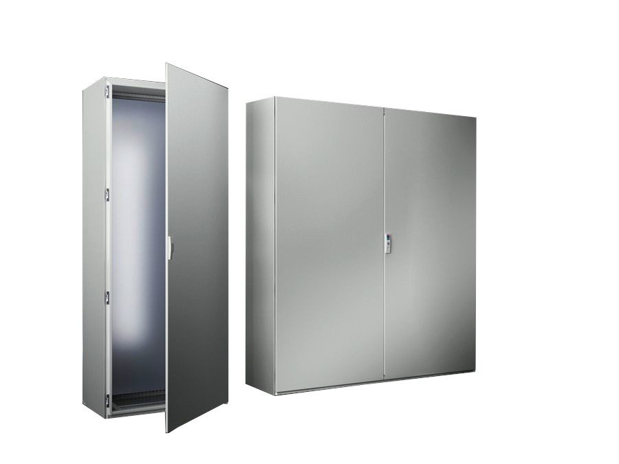 SE 8 OBUDOWA METALOWA SYSTEMOWA TS8 1800X1000X400 IP55 IK10 DRZWI PEŁNE 2X Z PŁYTĄ MONTAŻOWĄ SZARY