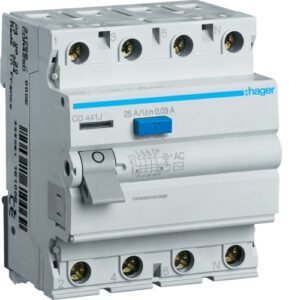 CDC440J 40A/30MA/AC RESIDUAL CURRENT DEVICE 40A 4P 4M 30MA AC 6KA /