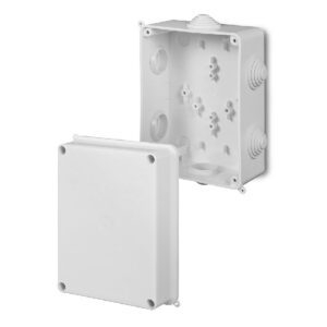 PK-6 PUSZKA INSTALACYJNA NT 158X118X94 IP55 6 DŁAWIKÓW Z WKŁADEM 4X16.0 BIAŁY EP-LUX