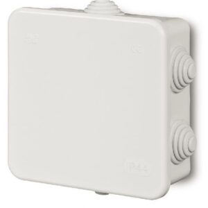 PUSZKA INSTALACYJNA NT 110X110X52 IP44 6 DŁAWIKÓW BIAŁY FAST-BOX
