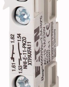 NHI-E-11-PKZ0 AUXILIARY CONTACT 1Z+1R FRONT MOUNTING