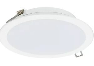 DN065B BIAŁY OPRAWA DOWNLIGHT PT LED 12W NW 4000K 1200LM IP20 110ST LED12 G4 D150MM RD TWORZYWO