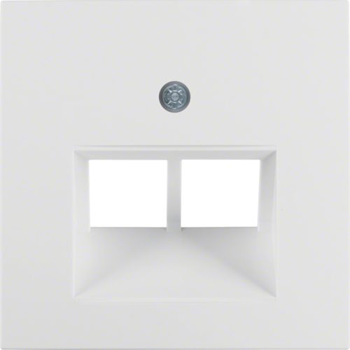 B.KWADRAT MODUŁ BIAŁY PŁYTKA DO GNIAZD 2X UAE SKOŚNA