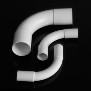 ZKL 47 ZŁĄCZKA SZTYWNA KĄTOWA 90ST DWUKIELICHOWA FI47 BIAŁY