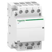 Schneider Electric Modular Contactor Acti9 iCT50-40-40-230 40A 4NO 50Hz 220/240 VAC, A9C20844