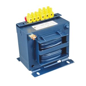 TMM 63 TRANSFORMATOR BEZPIECZEŃSTWA 1F 63VA 230V AC/ 24V AC IP00 KARKAS DWUKOMOROWY KSZTAŁTKOWY