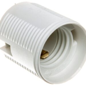 OTE27-11/0/T OPRAWKA PLASTIKOWA KARBOWANA E27 BIAŁY