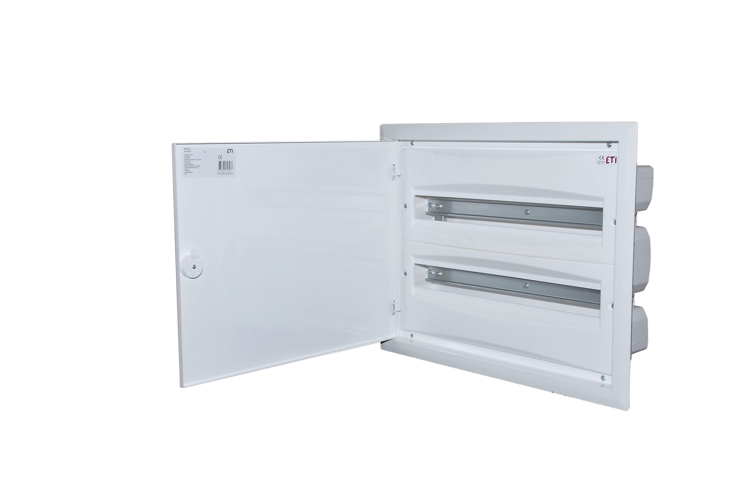 ERP24-2 ROZDZIELNIA PLASTIKOWA PT 48M 2X 24M N+PE IP40 IK08 465X575X120 DRZWI PEŁNE METAL BIAŁY DIDO