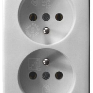 481 KAPPA SOCKET NT 2X Z/U FLOOR MOUNTED SCREW TERMINALS 16A 250V