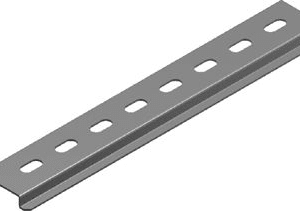 TH35 SZP35H7/1 EURO PERFORATED CARRIER RAIL 1M 1.0MM