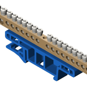 LZ-18/N LISTWA ZACISKOWA 18-TOROWA NIEBIESKA NA TH35