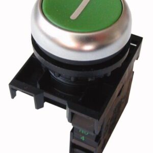 M22-D-G-X1/K10 PRZYCISK Z SAMOPOWROTEM PŁASKI 1Z 22MM ZIELONY
