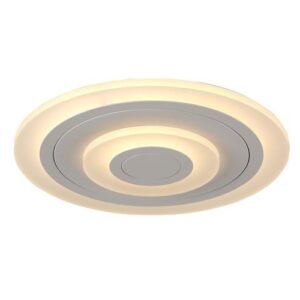 FLAT CIRCLE BIAŁY/ CHROM OPRAWA SUFITOWA NT PLAFON LED 30W WW 3000K 2020LM ALUMINIUM