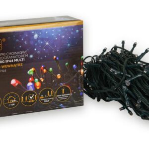 CHRISTMAS LIGHTS 50 LED CW 2.5M IP20 GREEN CABLE