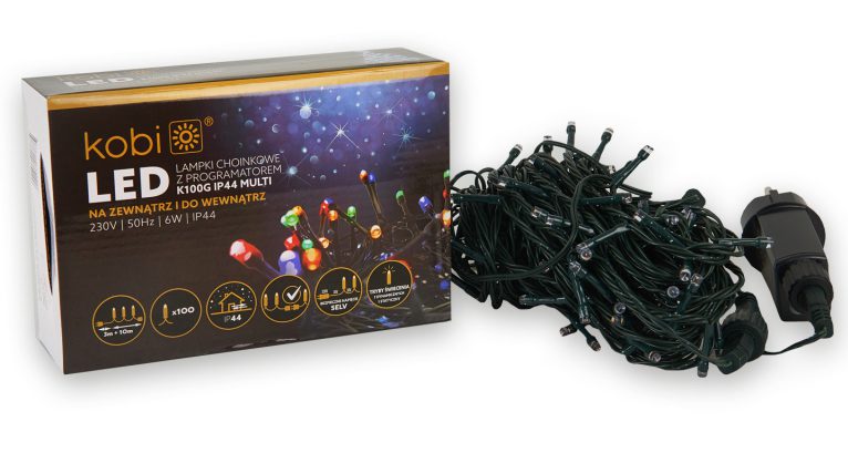 CHRISTMAS LIGHTS 50 LED CW 2.5M IP20 GREEN CABLE