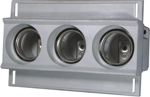 EZN 25A/3 E27 GNIAZDO BEZPIECZNIKOWE NA SZYNĘ TH35