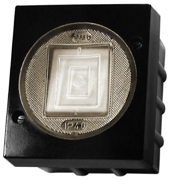 712 LAMBDA CZARNY ŁĄCZNIK NT UNIWERSALNY "SCHODY" IP40 ZACISKI ŚRUBOWE 6A 250V