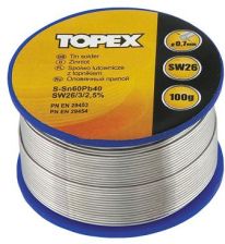 LUT CYNOWY 60% SN, DRUT 0.7 MM, 100 G TOPEX