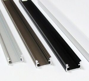 PROFIL LED NT ALUMINIUM SUROWE SREBRNY 2020MM+ KLOSZ MLECZNY SLIM