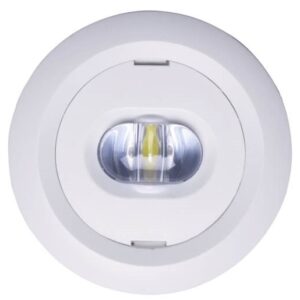 STARLET II 200 ROUND WHITE EMERGENCY LIGHT LED PT 2W 180LM 3H SC SA(M) AT IP20 FI70 PC/AL