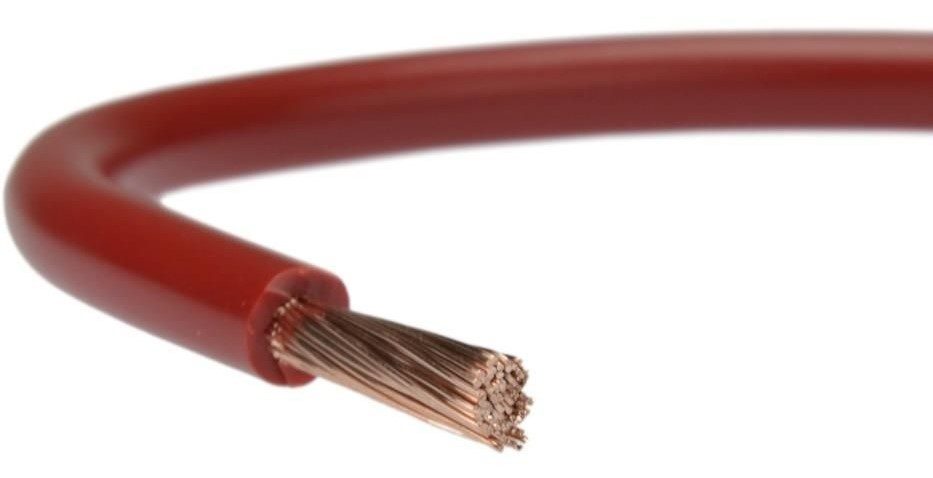 H07V-K LGY 4.0 RED SINGLE-CORE FLEXIBLE WIRE 450/750V CLASS 5
