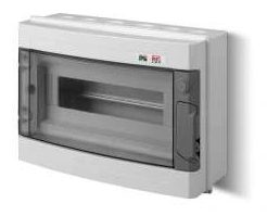 EP-LUX PLUS ROZDZIELNIA PLASTIKOWA NT 13M 1X 13M N+PE IP40 IK08 214X303X118 DRZWI DYMNE SZARY