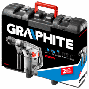 MŁOT UDAROWY SIECIOWY SDS+ 1500W 750 OBROTÓW/ MIN 4.5J WALIZKA GRAPHITE