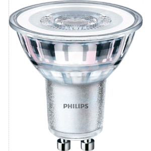 COREPRO LED SPOT BULB 4.6W/ 50W GU10 230V CLEAR 830 WW 3000K 370LM 36D PAR16